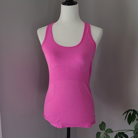 Lululemon pink racer back tank top